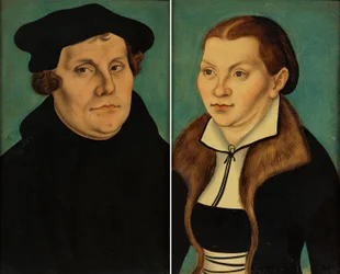 Doppelporträt Martin Luther und Katharina Bora